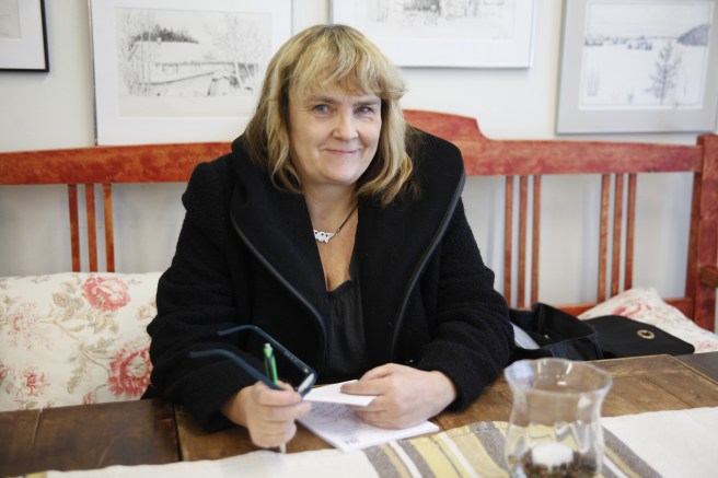 En liten paus i jobbet.