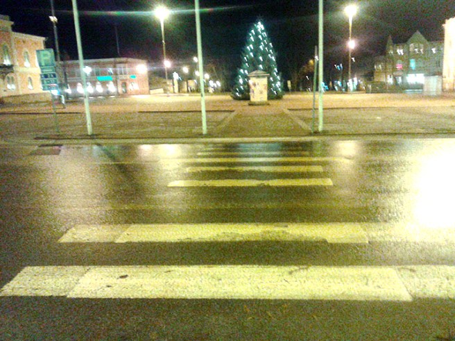 En bild som togs innan snön kom.