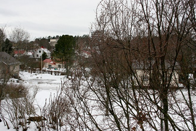 Vy västerut mot Sandrabacken.