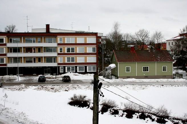 Två hus på Vallgatan.