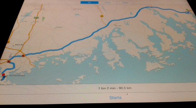 Behöver hjälp av gps för att hitta rätt de sista kilometrarna.