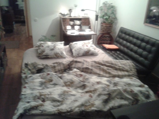 Bäddat och klart! Hela proceduren tog inte mer än en kvart.