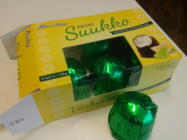 Ny fräsch smak och inbjudande vårligt utseende på kyssarna.