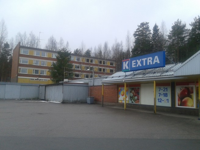 Här bodde jag ett dygn i Nastola. Men alltså nej - inte i K-affären.