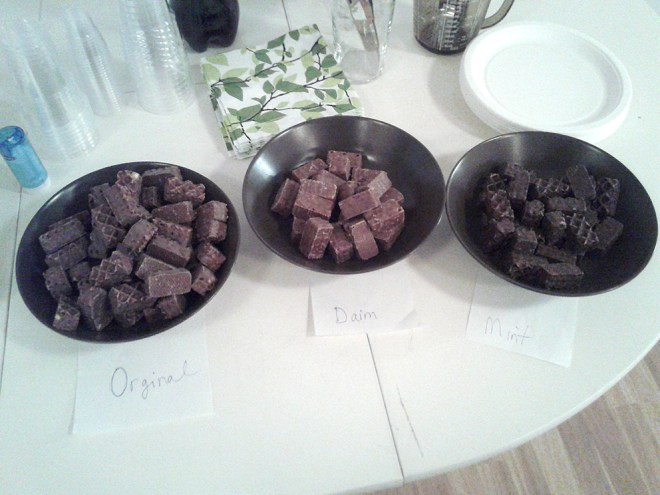 Efterrätt på supporterfest.