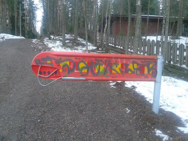 Promenaden i Nastola bjöd på konst av olika slag.