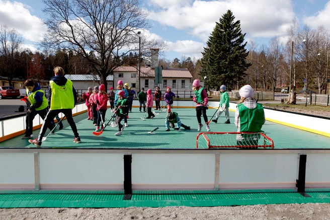 Eleverna i Kapellby skola gillar att röra på sig och vara ute.
