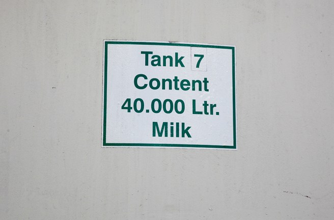 På ostfabriken i Edam i Nederländerna fanns det stora tankar ute på gården. Tänk om de hade rämnat... då hade det blivit mjölkbad!