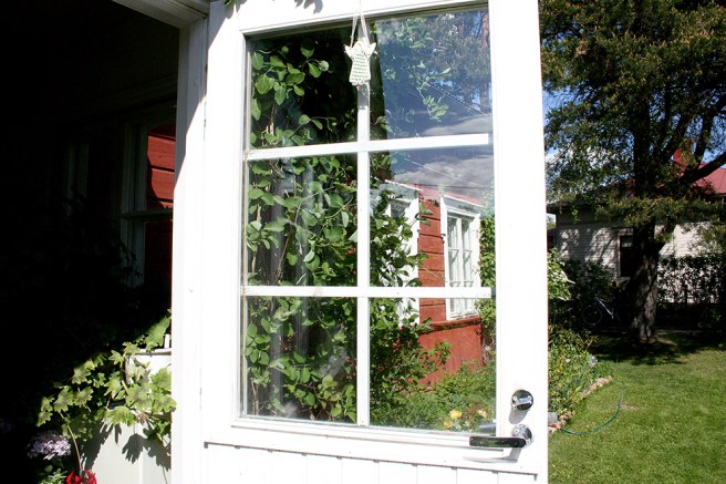 Från besöket i en av de öppna trädgårdarna, Konungsdammen i Garnison.