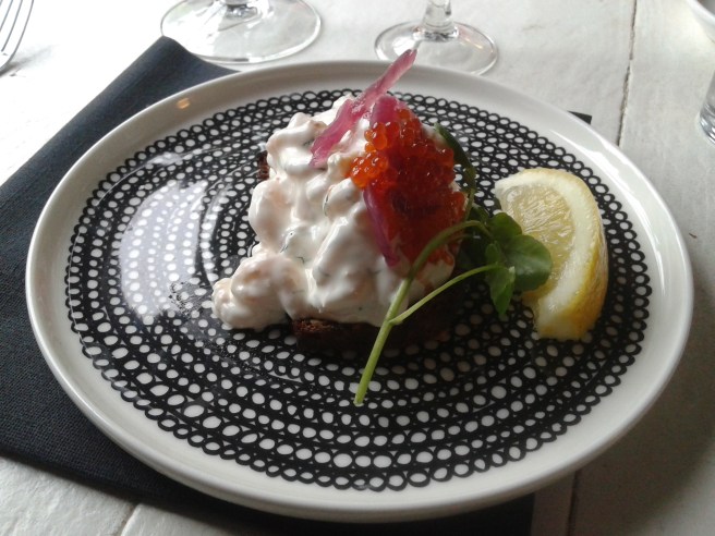 En utomordentlig god Toast Skagen.