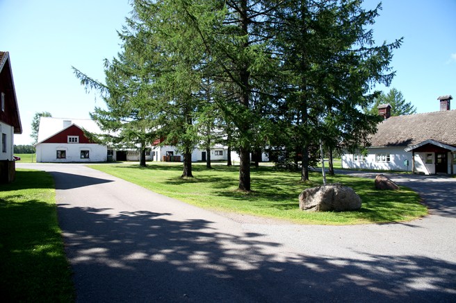 Gamla ladugårdar och svinstior är i dag moderna utbildningsutrymmen.