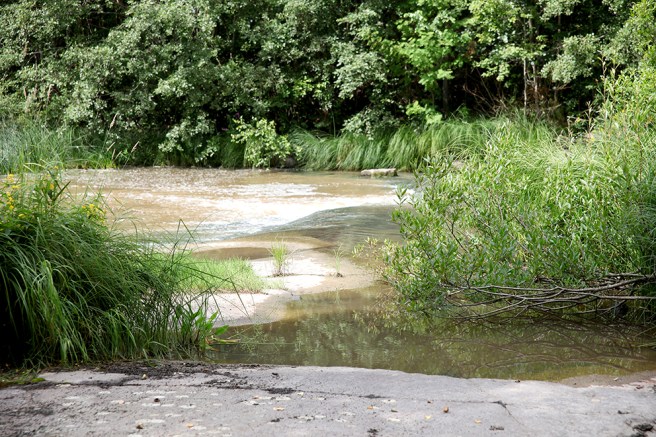 Det var lönt lite möda att traska längs en åker i högt gräs och böja ser under en massa trädgrenar för att slutligen nå denna plats.