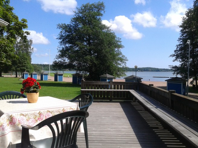 Utsikten från kioskens terrass.