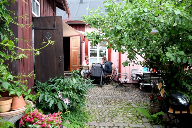 Här råder lugn och ro även då det var fullsatt i alla bord - av vilka bara ett syns på bilden.