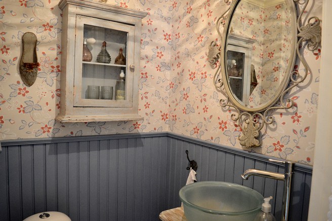 En del av toaletten.