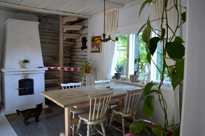 Vardagsrummet i Villa Hanna.