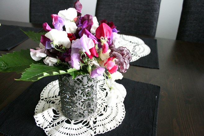 En bukett med luktärter.