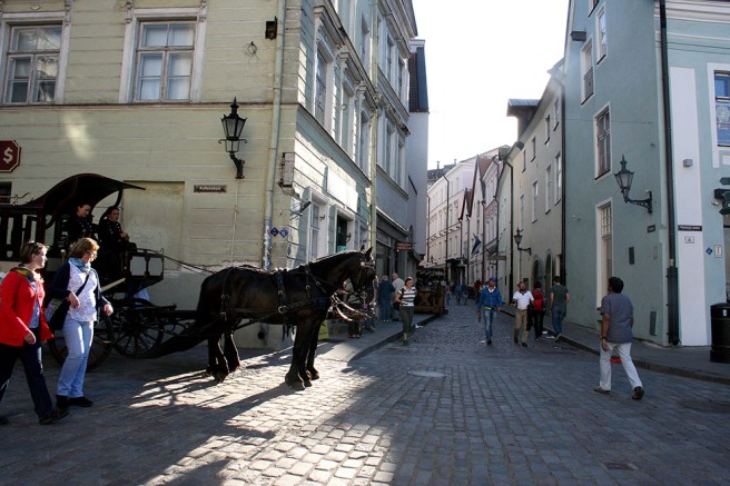 Gränden där vårt hotell låg, Dunkri.