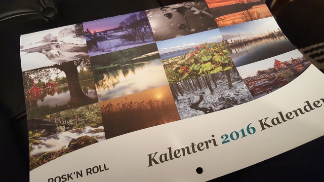En trevlig kalender kom med posten i går.