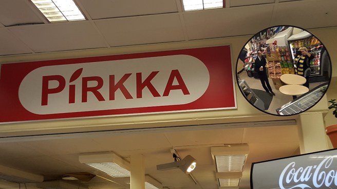 Jag och busschauffören syns i spegeln :-)