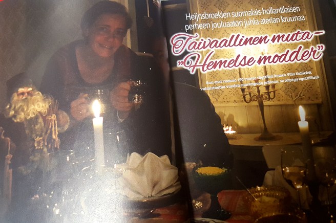 Efter de sedvanliga hälsningsorden är Marias reportage och mina bilder det första uppslaget i tidningen.