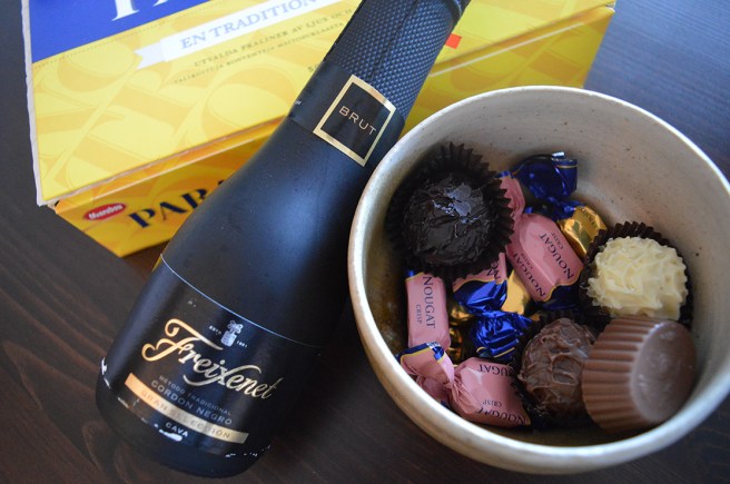 Ett nyår ska man väl alltid börja med skumpa och choklad? :-D