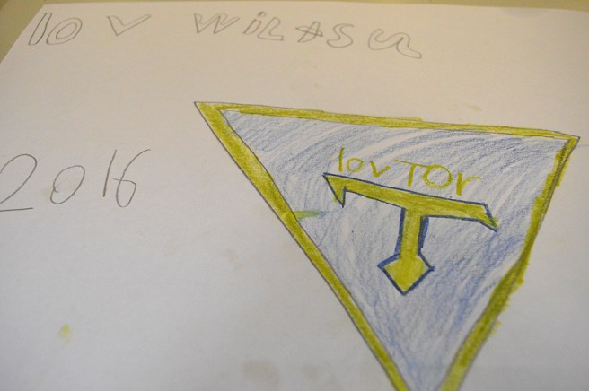 Köpte den här bedårande teckningen av en annan supporter, en tjej på 10 år.