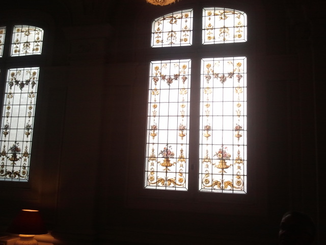 Fönster i hotellet Westminster i Nice.