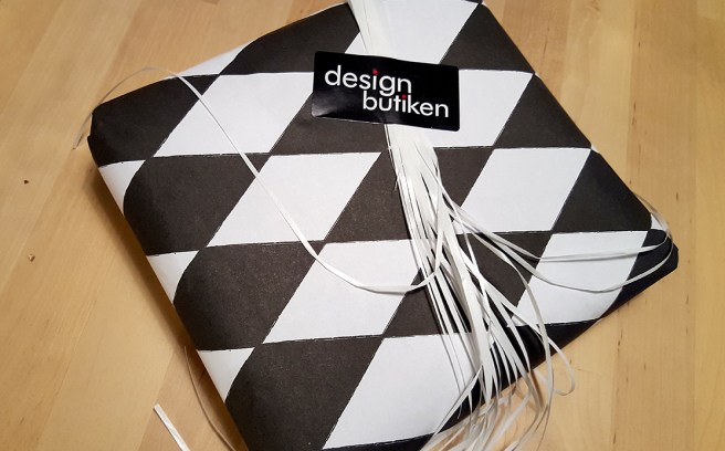 Läckert svartvitt paket.