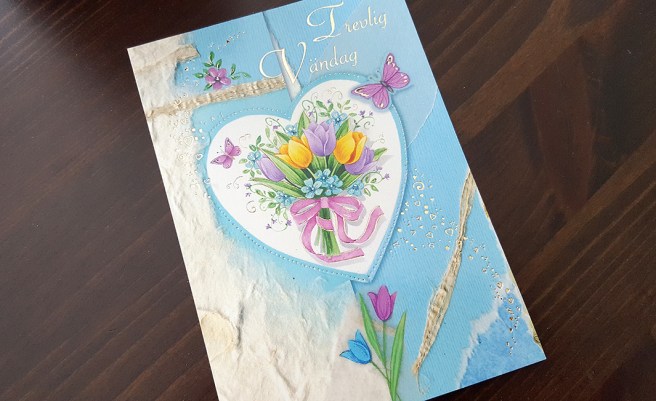 Ett kort inför alla hjärtans dag av min kära syster.