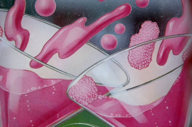 Närstudie av en bild som hade klistrats på fönstret där jag firade kvällsfesten då jag fyllde 50 för snart fyra år sedan.