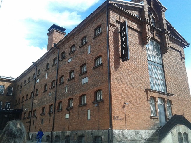 En del av det gamla fängelset på Skatudden i Helsingfors.