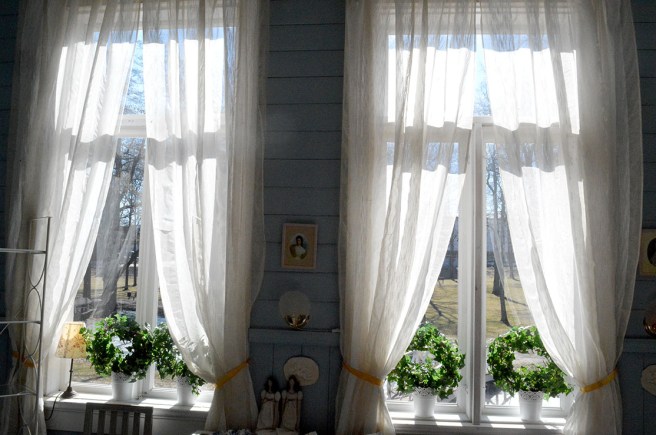 Vi hade en solig och fin måndag i dag.