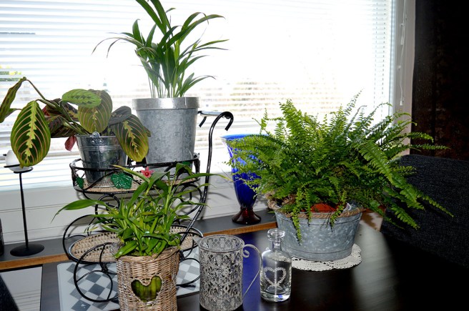 Med alla blommor på plats blev det så här. Nästan klart! Får fila på det lite senare och jag tycker det behövs.