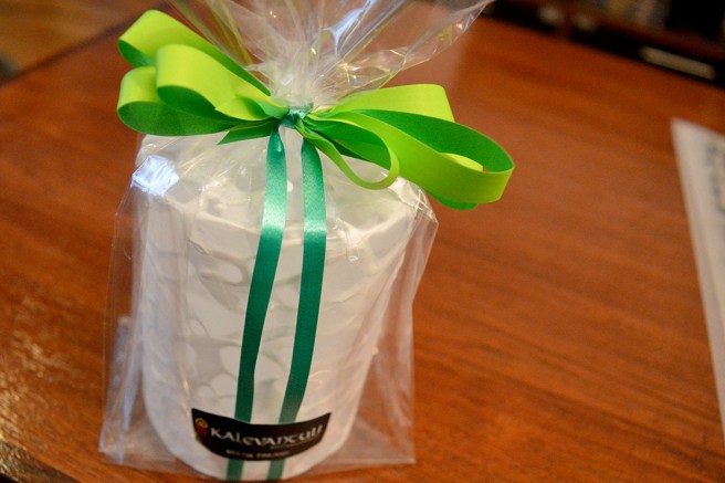 Fick det så här fint inslaget.