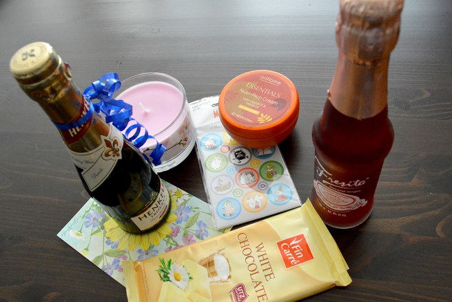 En del av gåvorna jag fick.