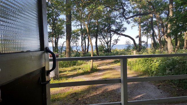 Utsikten från toaletten på Fagerö.