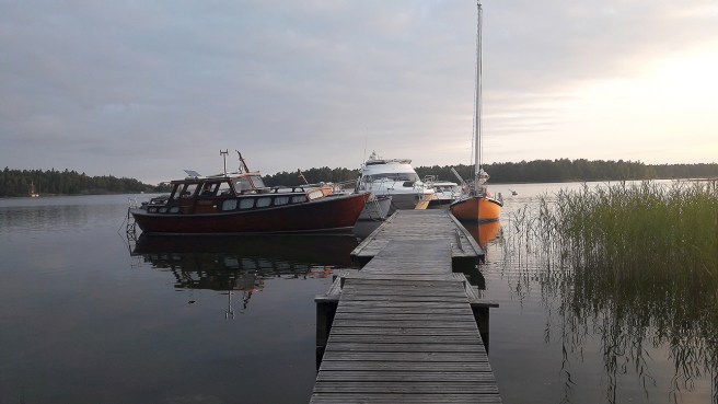 Övernattning vid Lillfjärden.