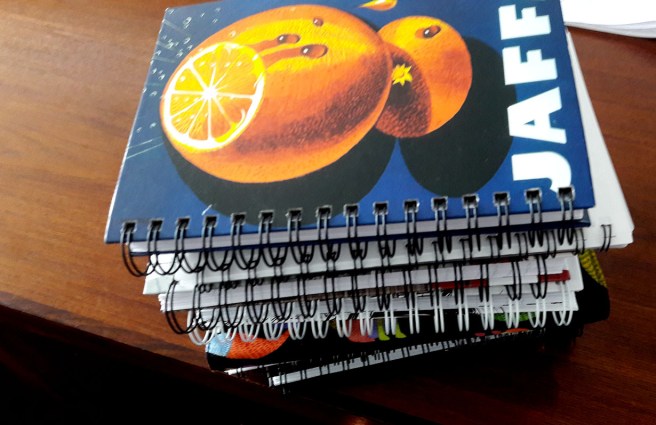 Dagböcker från 2014 till dags dato.