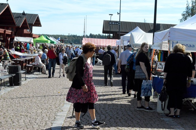 Marknaden på Skeppsbron.
