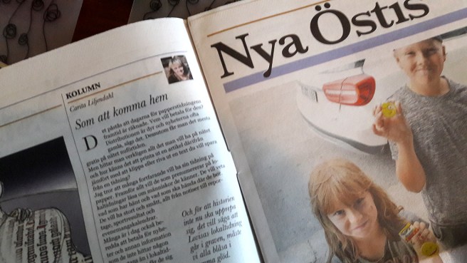 Efter att ha jobbat ett och ett halvt år på en regiontidning tycker jag det känns som att komma hem då jag åter får skriva för en lokaltidning.
