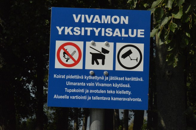 Många förbud här!