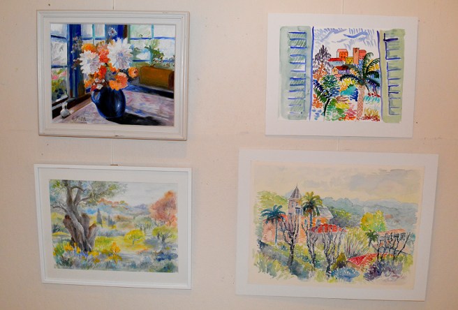 Konstverk på Galleri Theodor.