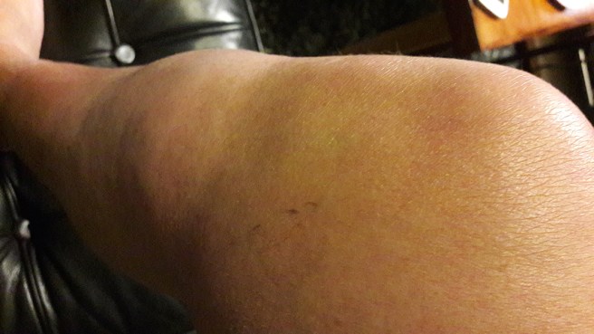 I dag är bulan lite mindre. Den är gul och blå. Rätta färger i alla fall :-)