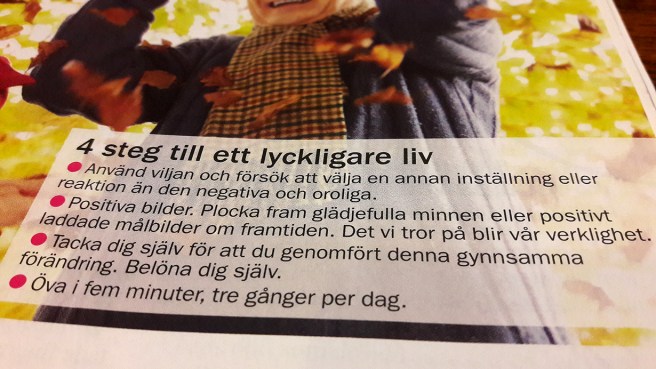 Ett klipp ur en veckotidning.