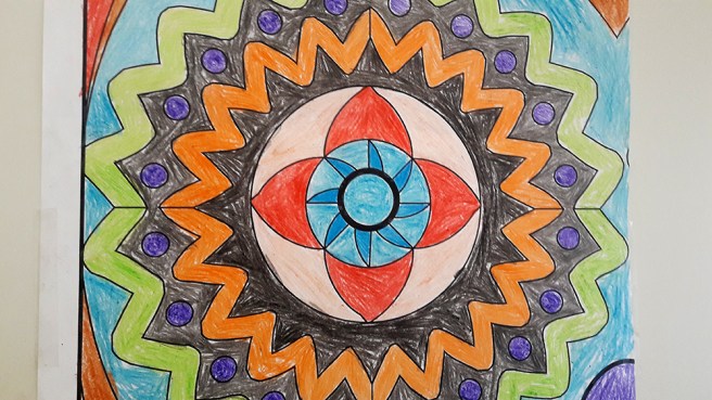 Konst och färger gör mig ofta glad.