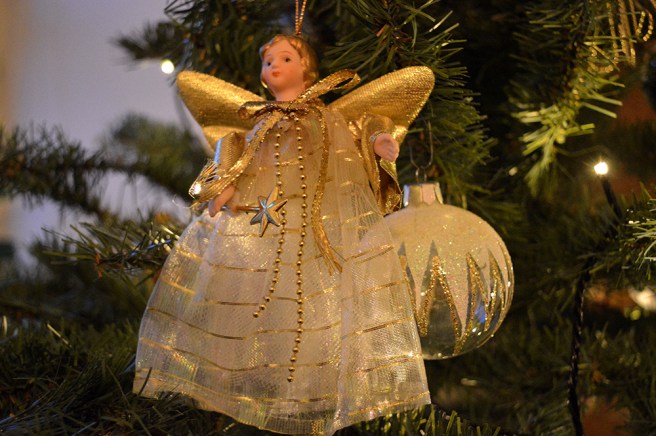 Ängel i en gran i Västerås.