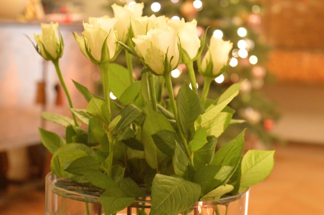 Tulpaner på glöggbordet i Västerås.