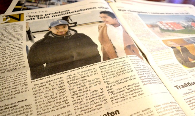 En av mina artiklar i dagens Nya Östis.