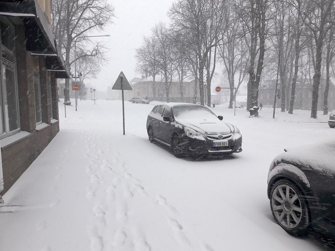 Mariegatan mot  norr. Inte många personer i farten här heller :-)